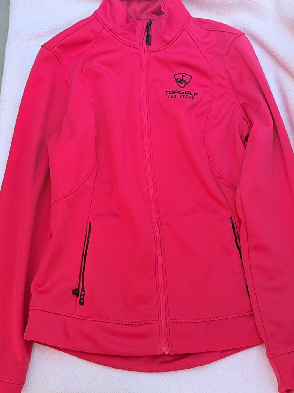 Top Golf Las Vegas Women's Pink Zip-Front Jacket